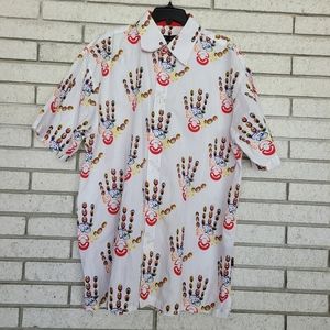 Hands Novelty Print Buttondown Shirt